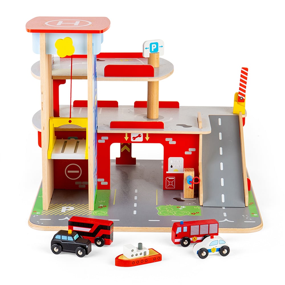 BigJigs Toys Garage Toy Bundle Image 2