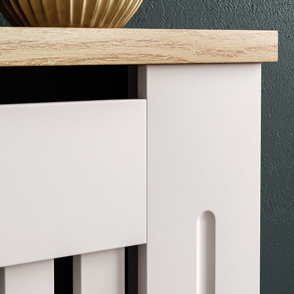 Vida Designs Arlington White Radiator Cover Medium Image 3