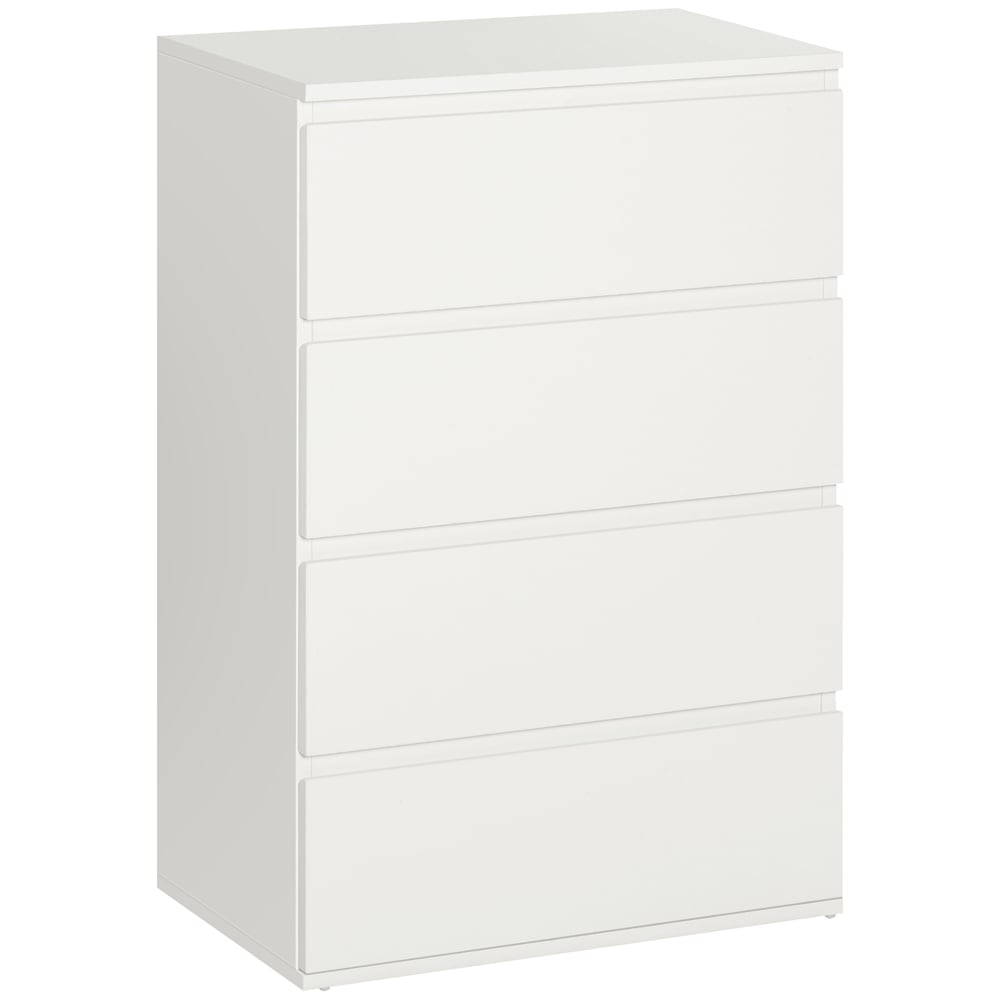 Portland 4 Drawer White Chest of Drawers Image 2