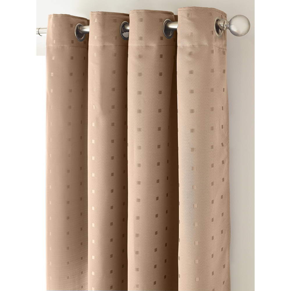 Alan Symonds Madison Latte Ring Top Curtain 229 x 183cm Image 2