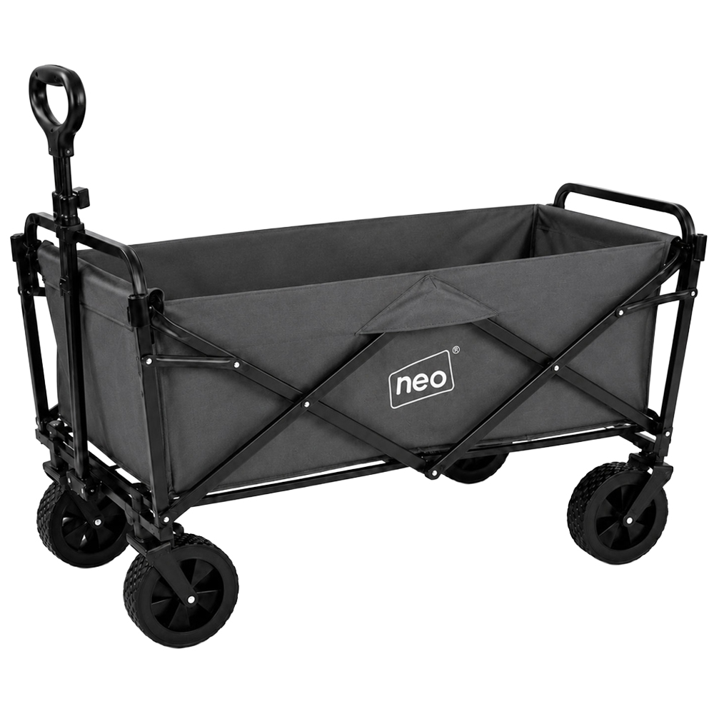 Neo Direct 140L Grey Heavy Duty Folding Garden Trolley Cart Image 1