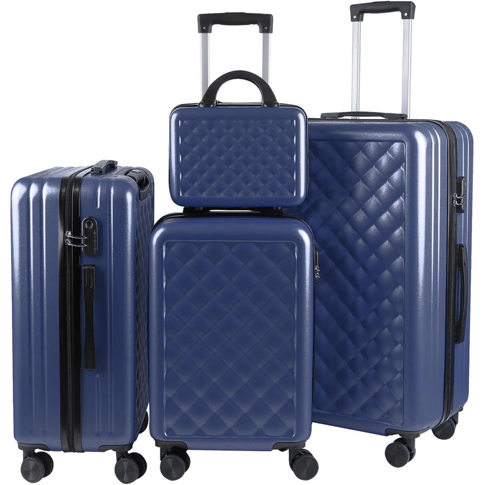 Alivio Set of 4 Blue Hard Shell Luggage Suitcase Image 2