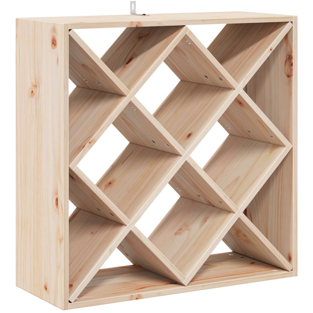 vidaXL 12 Shelf Brown Freestanding Wine Rack Set of 2 Image 1