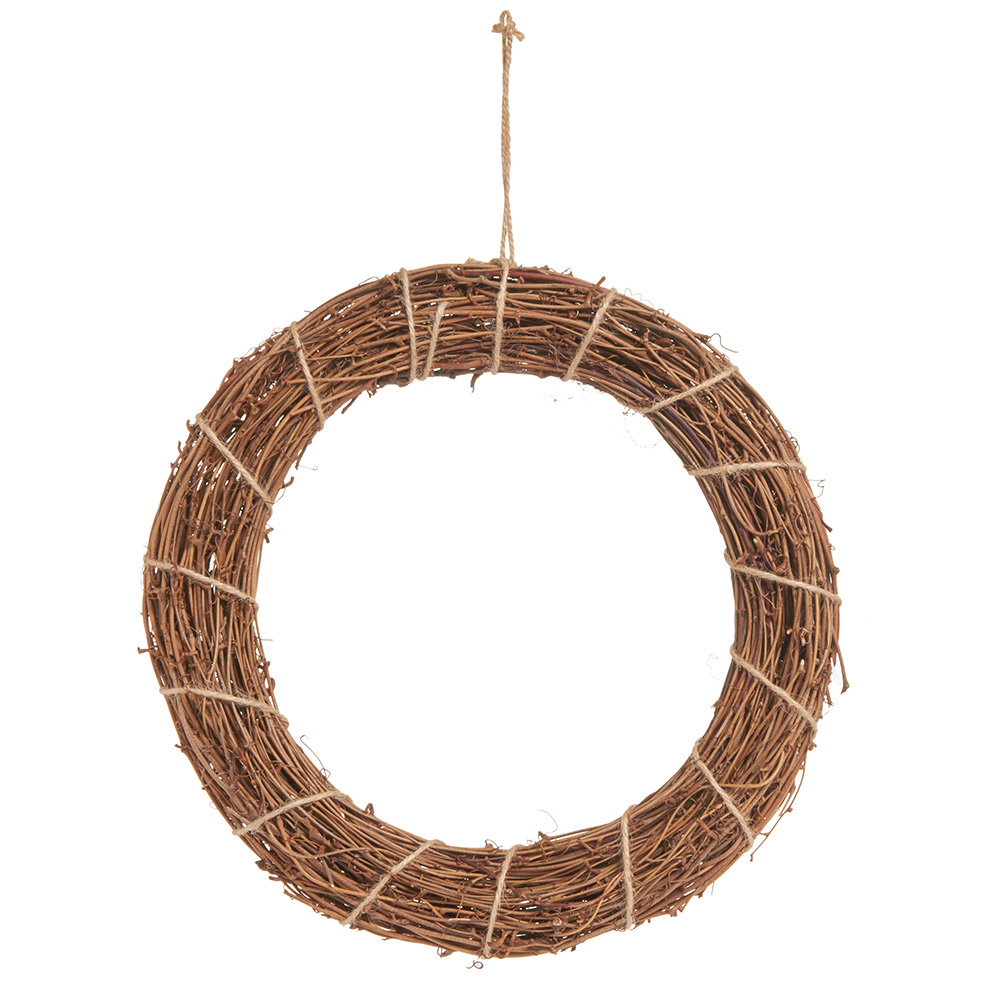 Wilko Basic Wicker Wreath Image 1