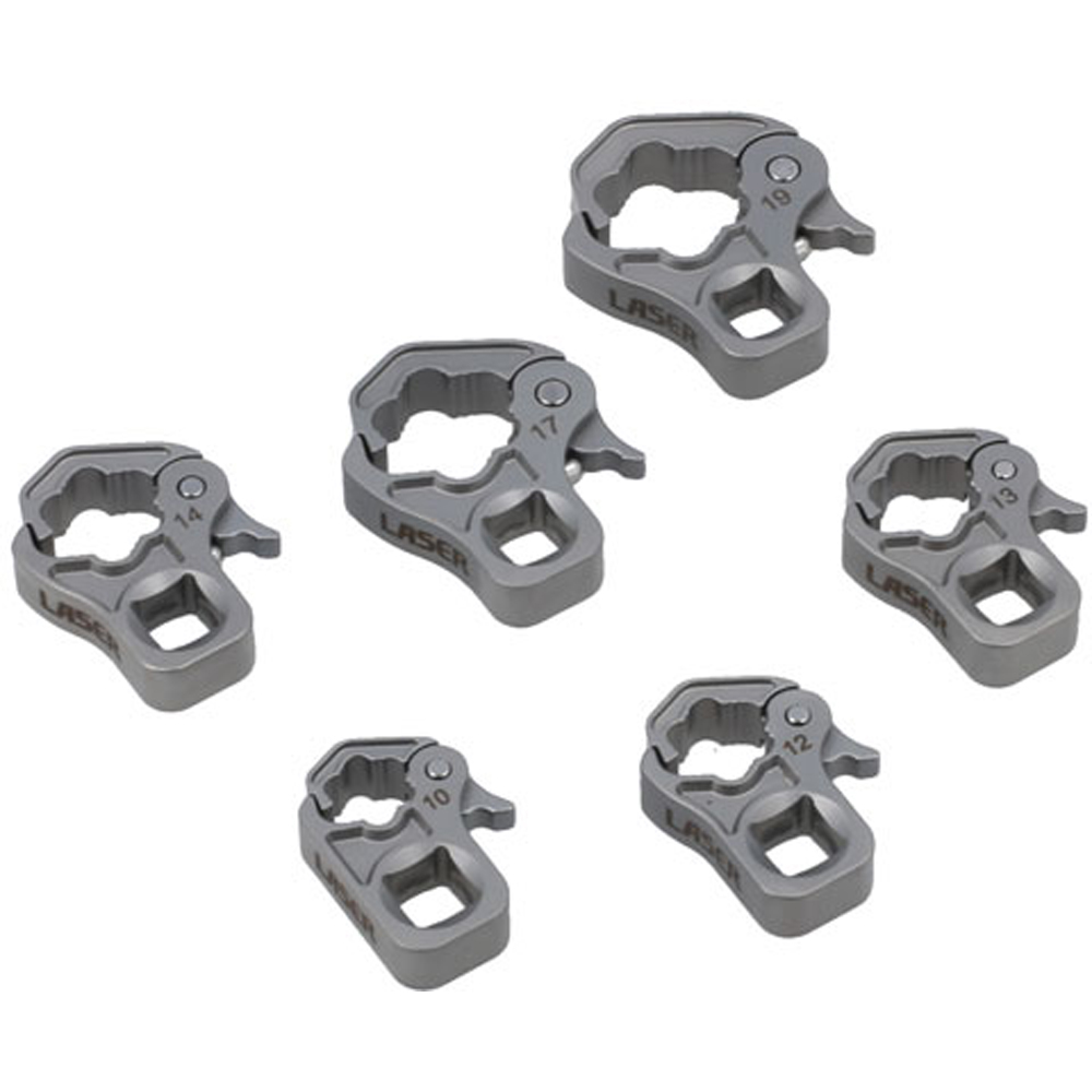 Laser 3/8 inch D Ratchet Flare Nut Wrench Set Image 3