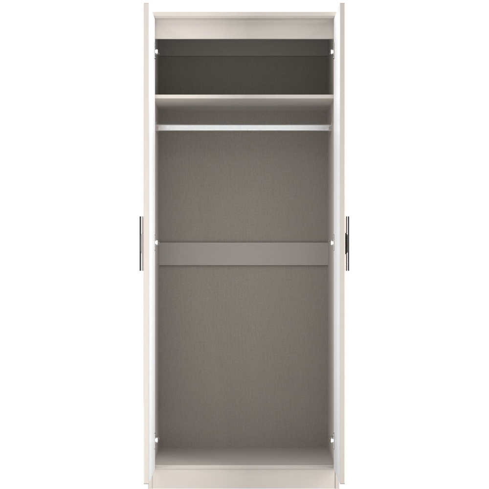 Crowndale Knightsbridge 2 Door Kashmir Gloss Wardrobe Ready Assembled Image 5