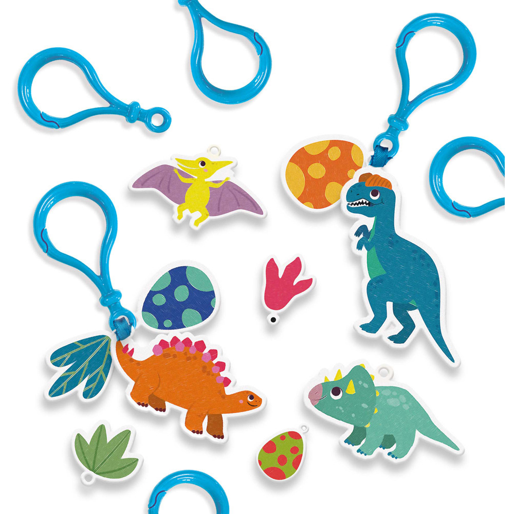 SES Creative Shrink Magic Film Dinosaur Keyrings Craft Set Image 4