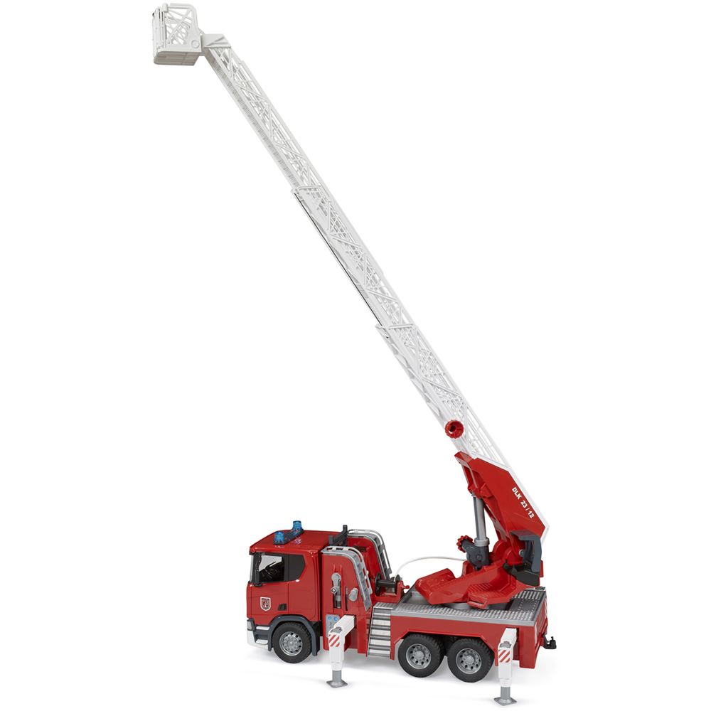 Bruder Kids Scania Super 560R Fire Engine with Ladder and Water Pump Playset Model Image 5