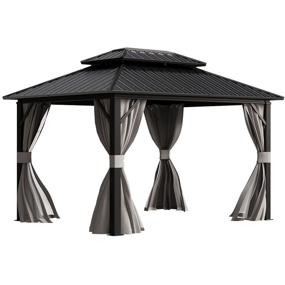 Living and Home Hardtop Patio Gazebo 11 x 9ft Image 2