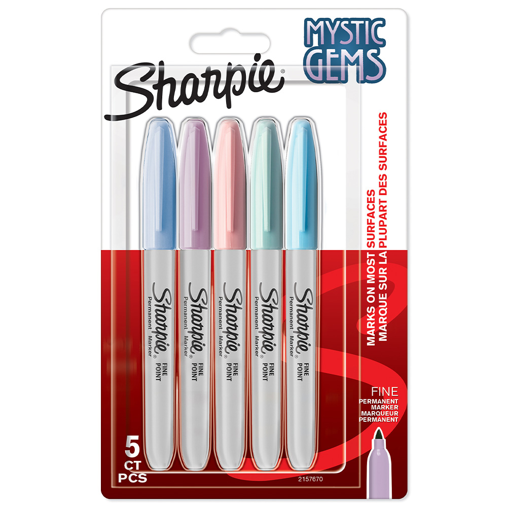 Sharpie Mystic Gems Pastel Pens 5pk Image 1