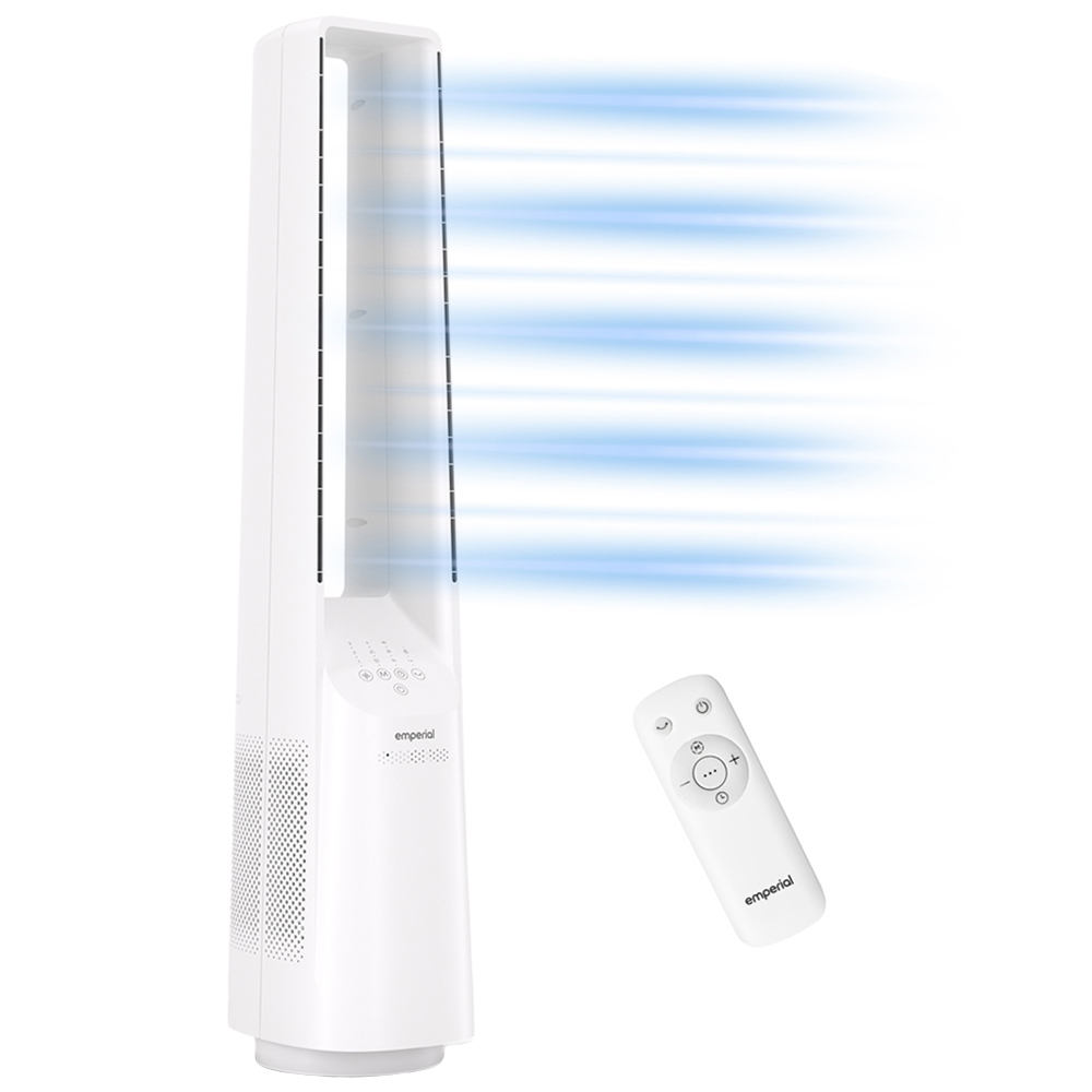 Emperial 40 inch Bladeless Tower Fan with Remote Control Image 1