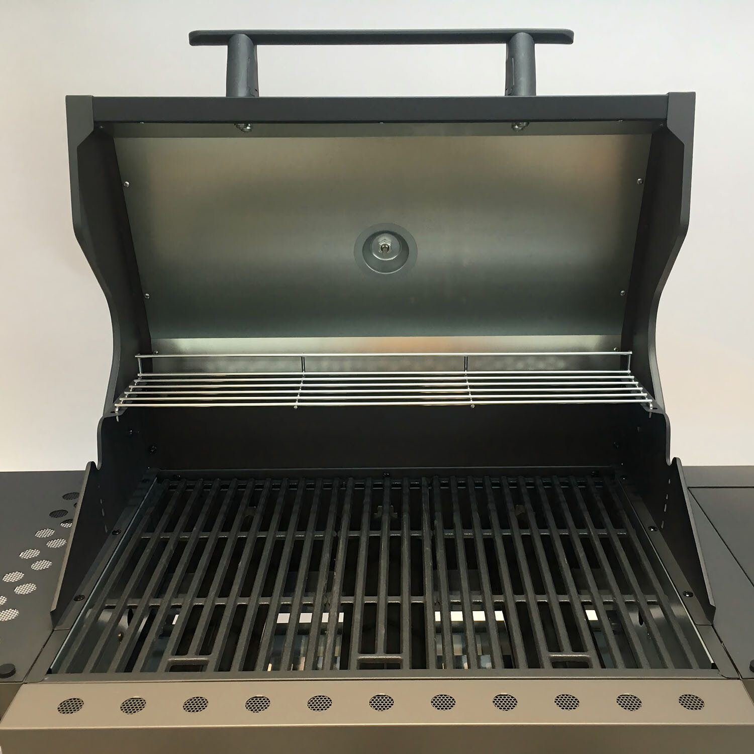 Cubal 4 Burner Gas BBQ with Side Burner - Black Image 7