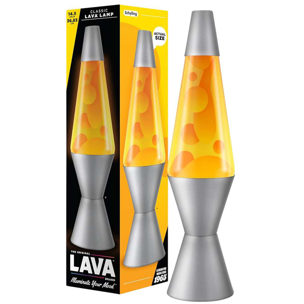 LAVA Classic Yellow Lava Lamp 14.5 inch Image 2