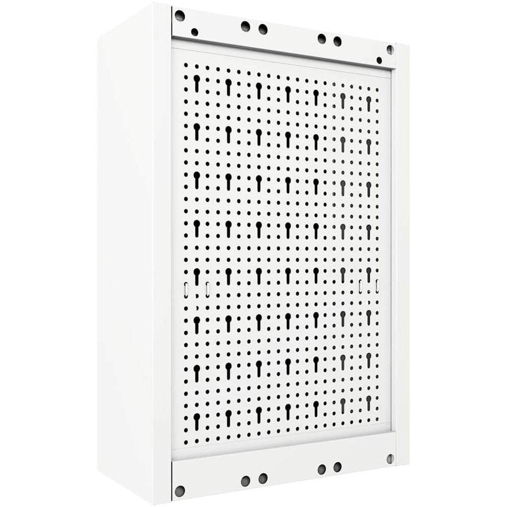 Wallplus Grey and Black Metal Industrial Style Wall Mounted Tool Cabinet Image 4