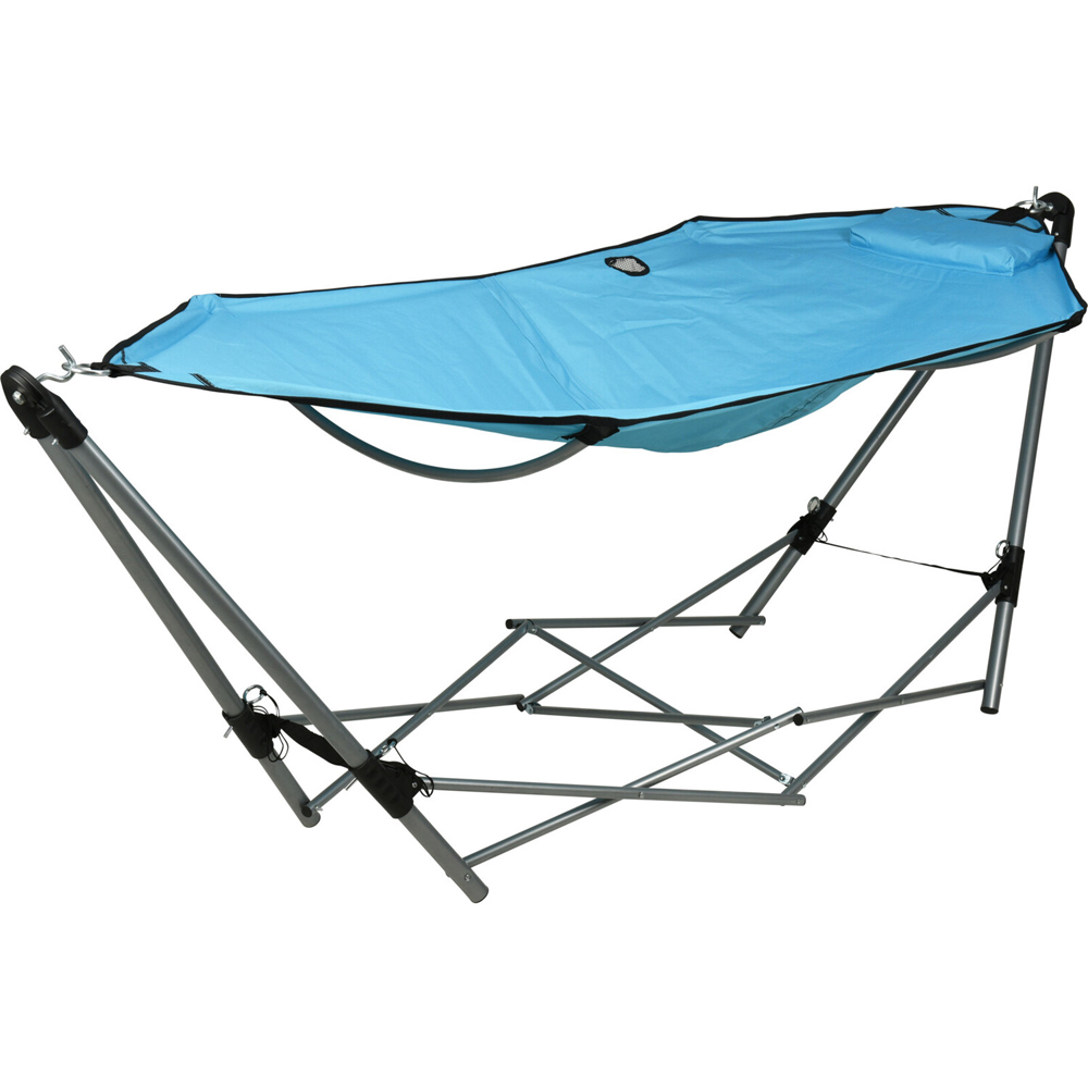 Foldable Stand with Hammock - Blue Image 2