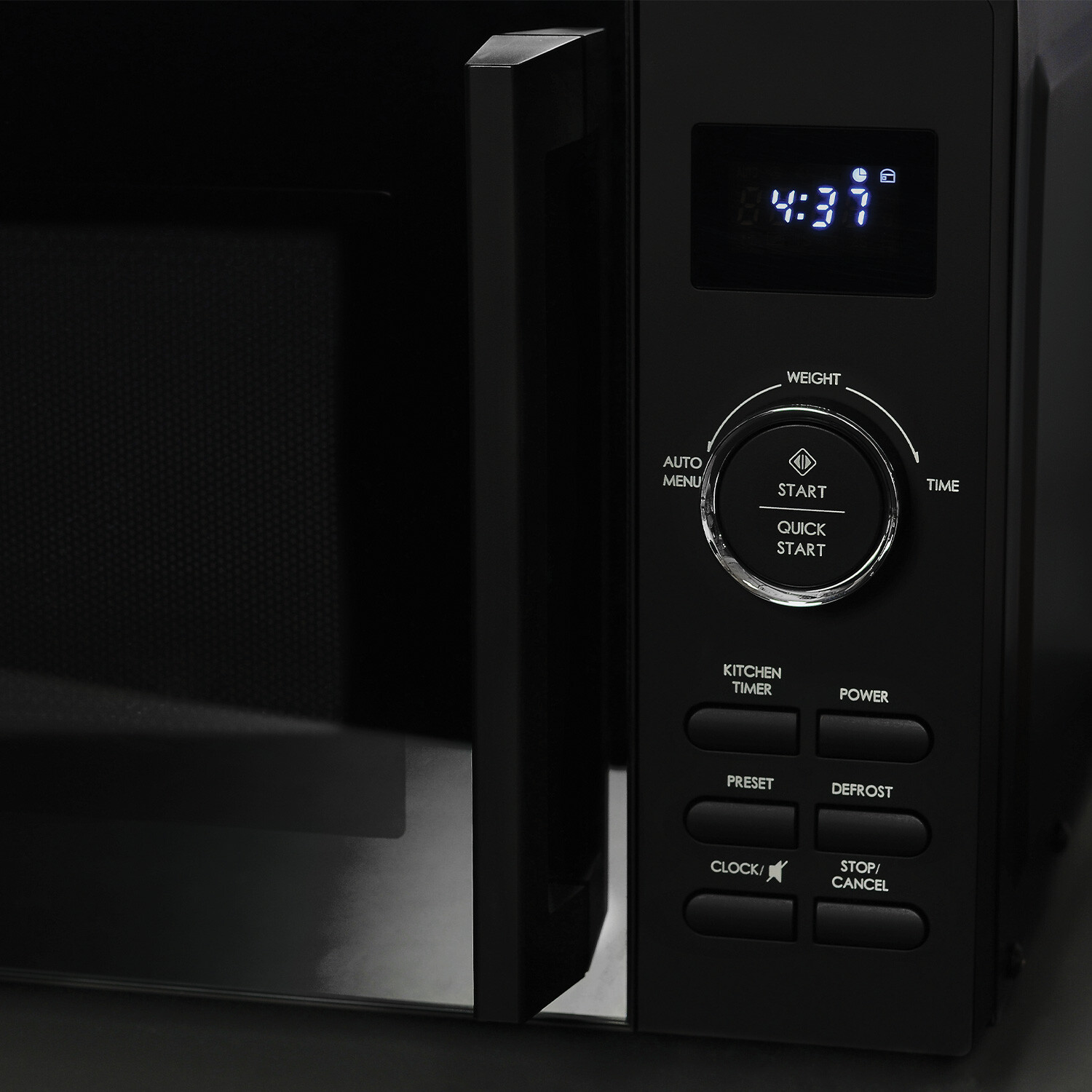 Matte Black 20L Microwave 800W Image 3