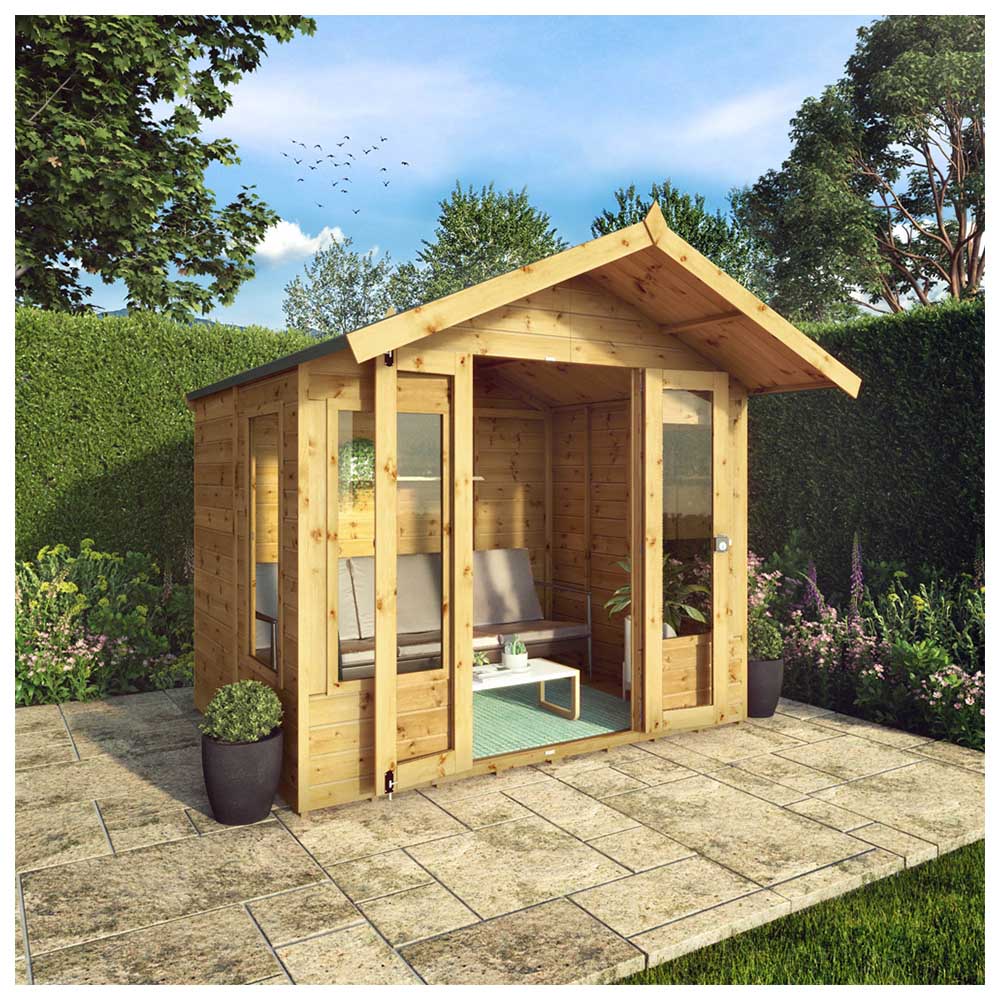 Mercia 6 x 8ft Double Door Premium Sussex Traditional Summerhouse Image 2
