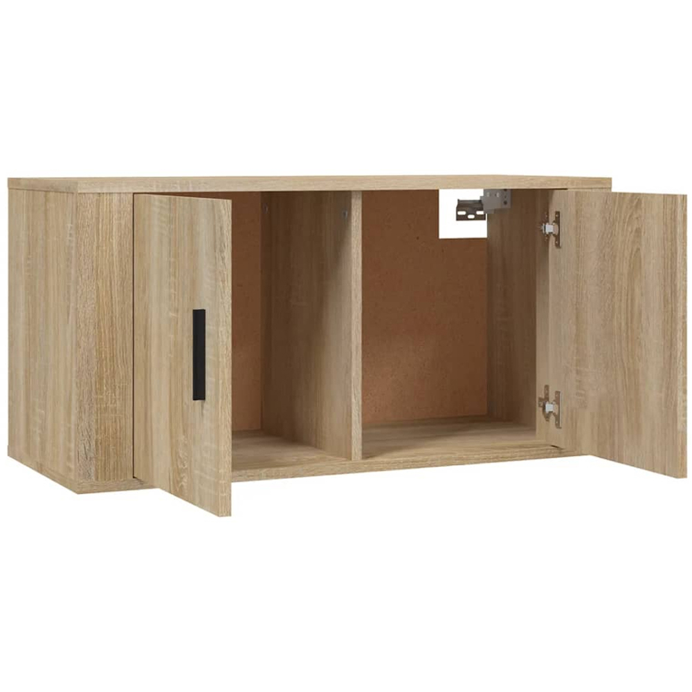 vidaXL 2 Door Sonoma Oak Wall Mounted TV Cabinet Image 8