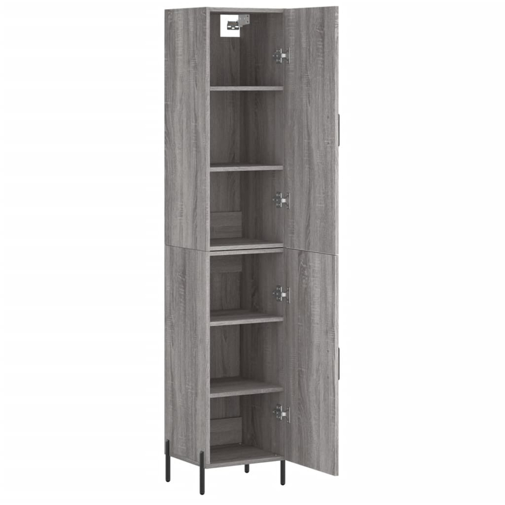 vidaXL 2 Door Grey Sonoma Highboard Image 4