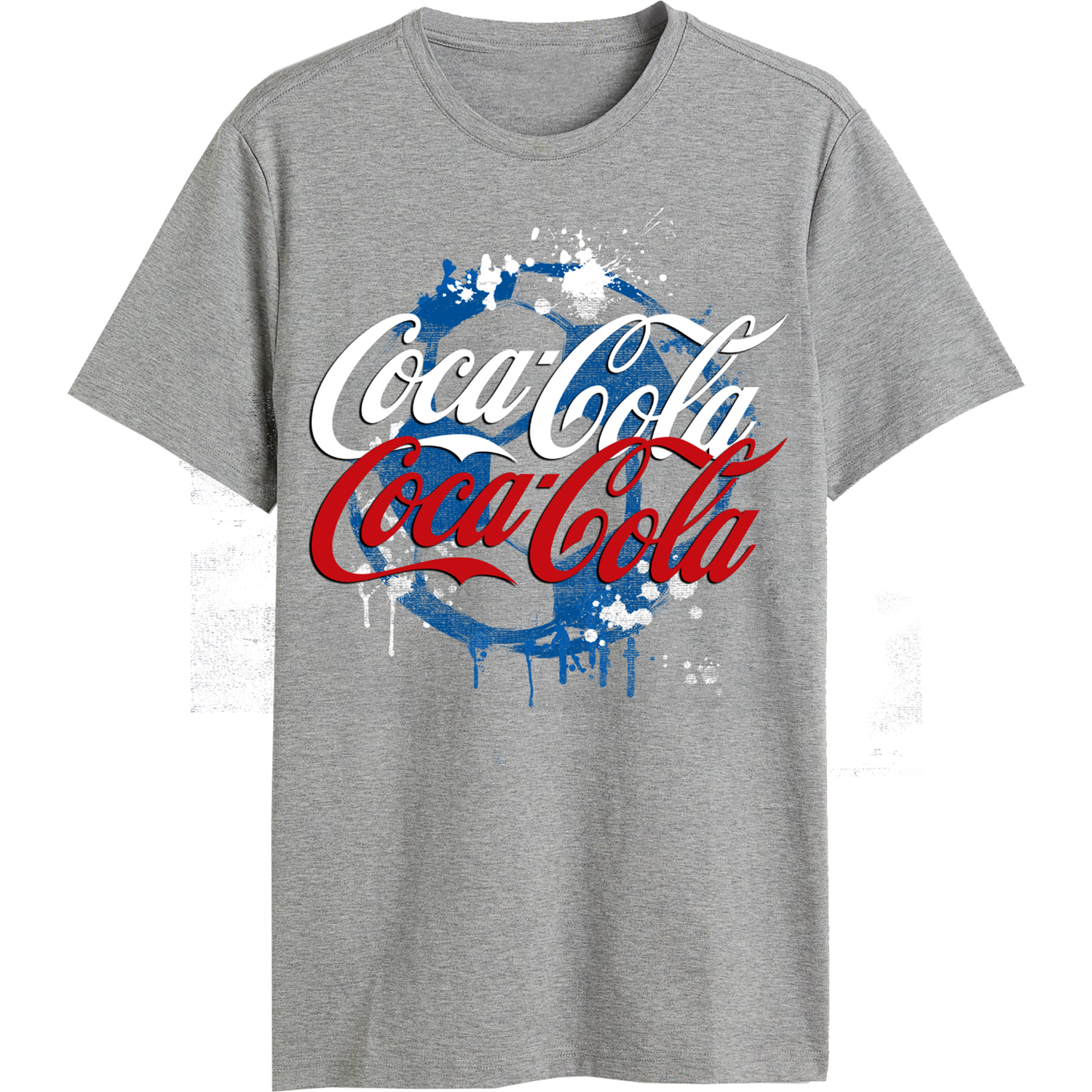Coca-Cola Football T-Shirt  - Grey / L Image 2
