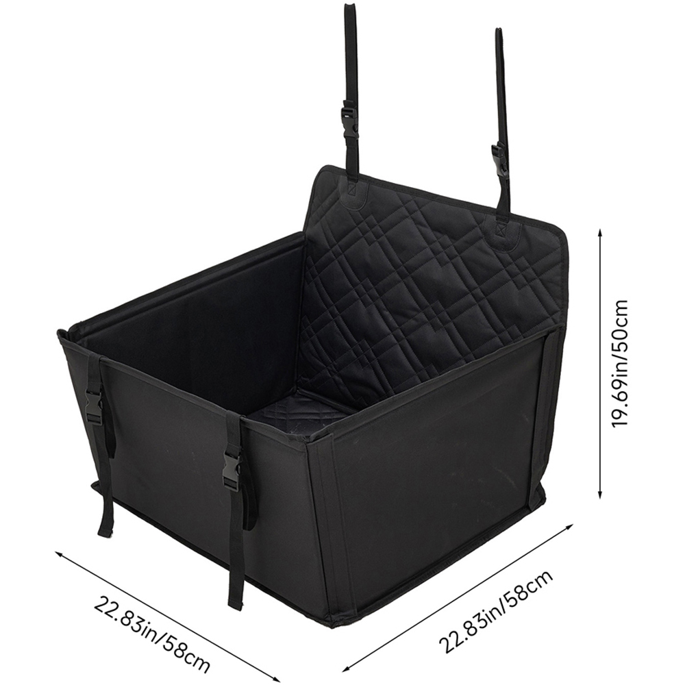 H&O Direct Collapsible Oxford Cloth Pet Car Seat Bed 58 x 58cm Image 6