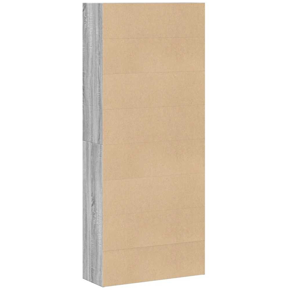 vidaXL 5 Shelf Grey Sonoma Tall Bookcase Image 6