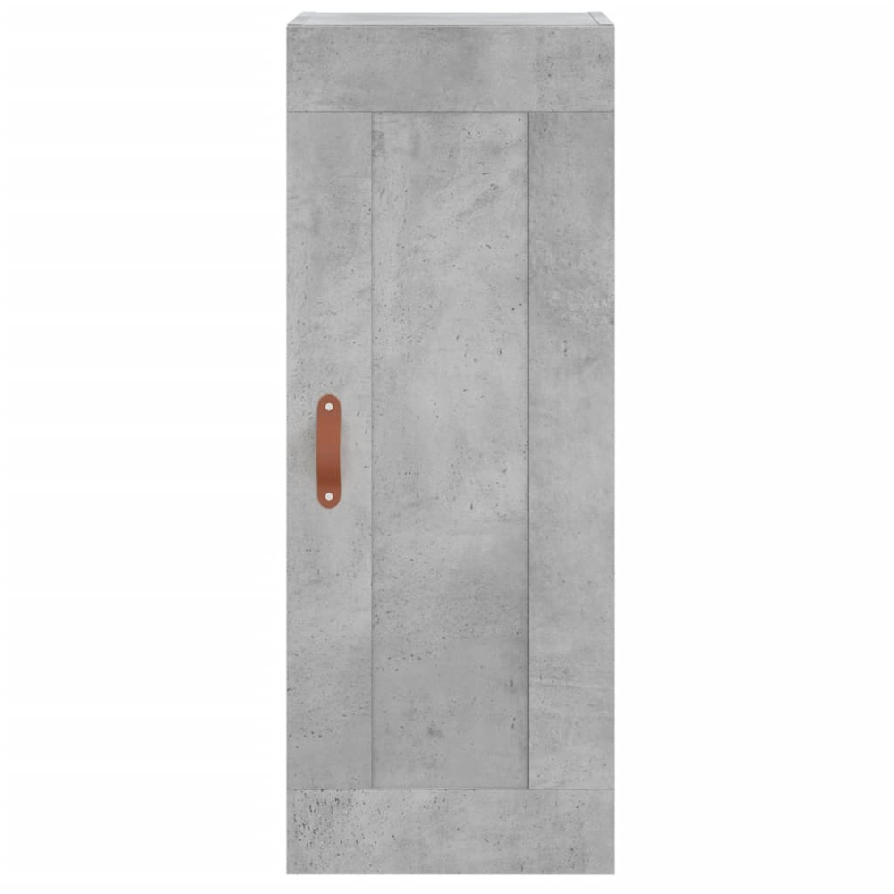 vidaXL Single Door 2 Drawer 2 Shelf Concrete Grey Highboard Image 8