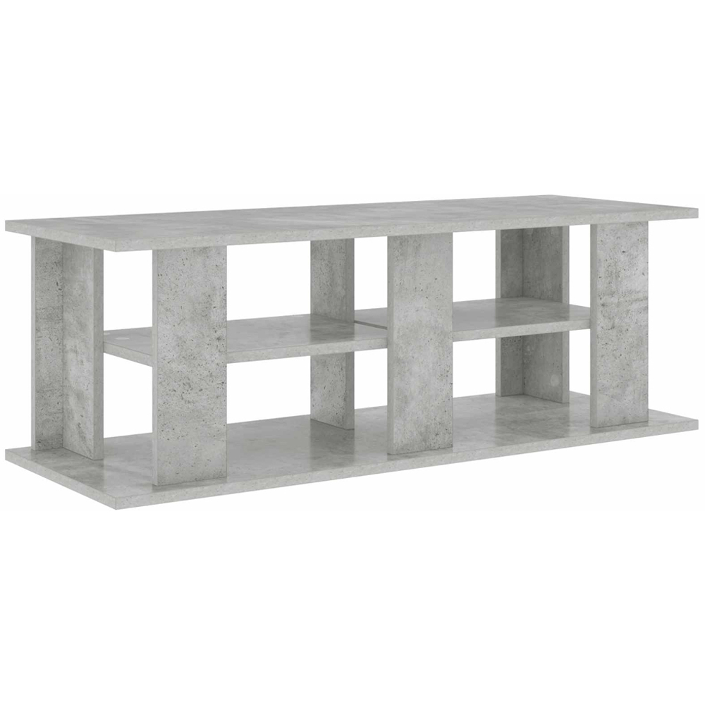 vidaXL 4 Shelf Concrete Grey TV Stand Image 7