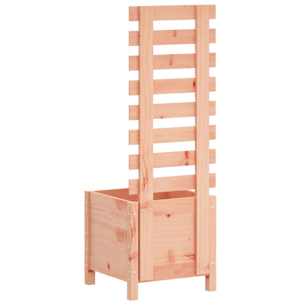 vidaXL Natural Solid Douglas Wood Garden Planter with Rack 114 x 39 x 39.5cm Image 3