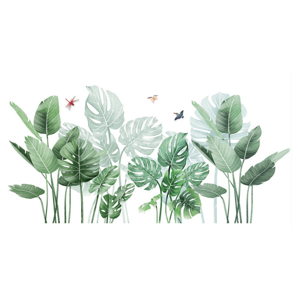 Living and Home Rainforest Greenery Tropical Plants Wall Sticker Image 2