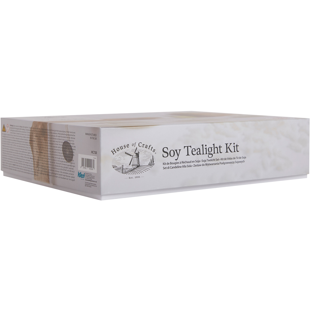 House of Crafts Beige Soy Tealight Craft Kit Image 4