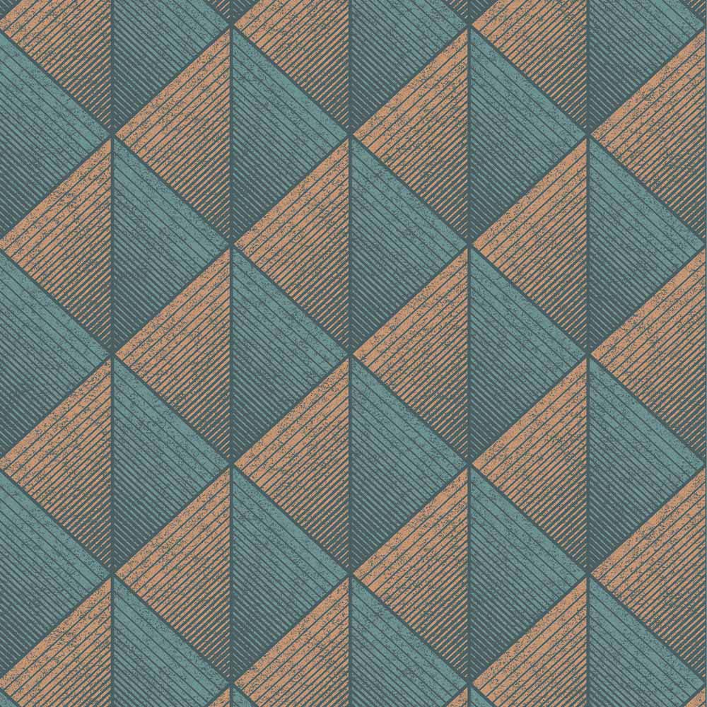 Superfresco Colours Inception Petrol Copper Wallpaper Image 1