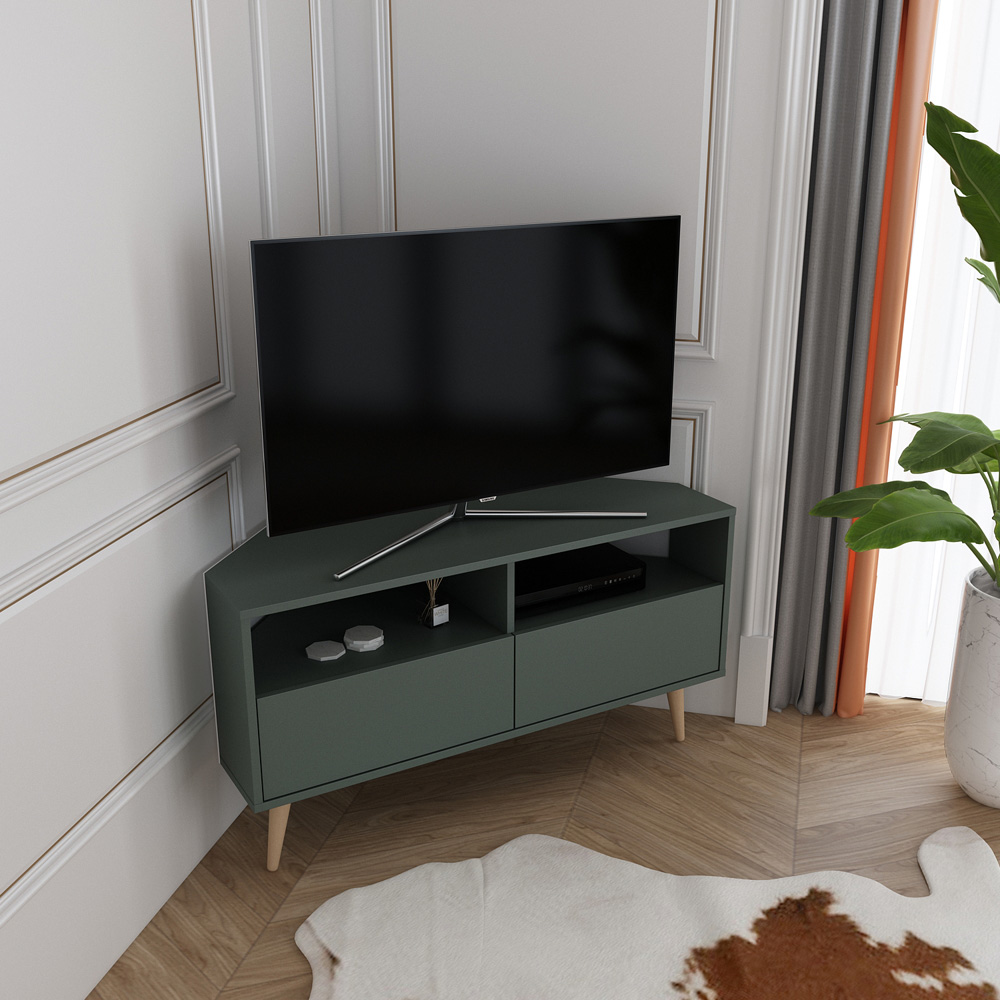 Decorotika Aura 2 Drawer 2 Shelf Silva TV Unit Image 4