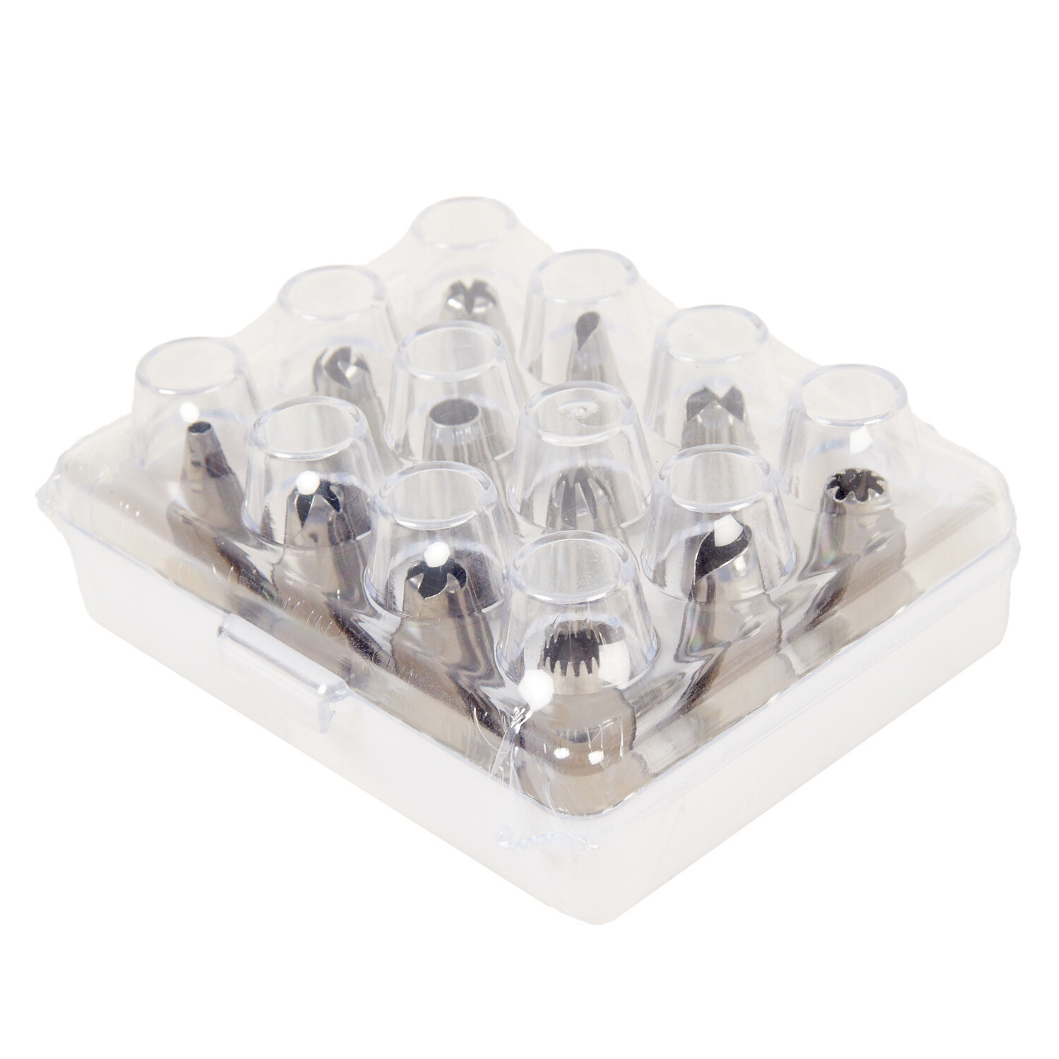 Pack of 12 Stainless Steel Piping Nozzles - Silver Image 4