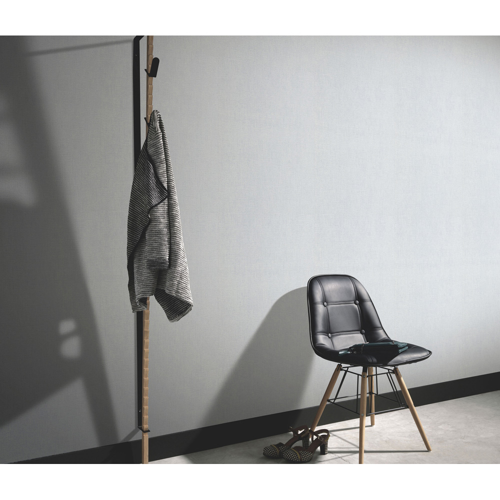 Erismann Opus Dolce Luxury Woven Plain Grey Wallpaper Image 3