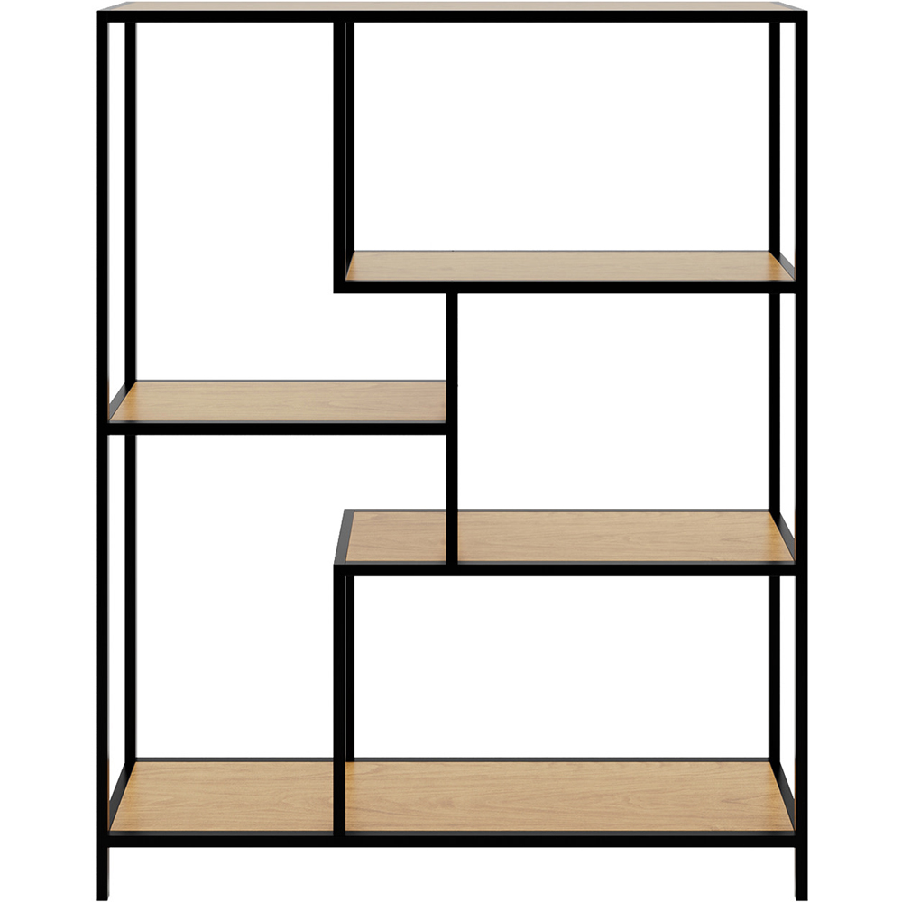 GFW Blake 4 Shelf Oak Shelving Unit Image 4