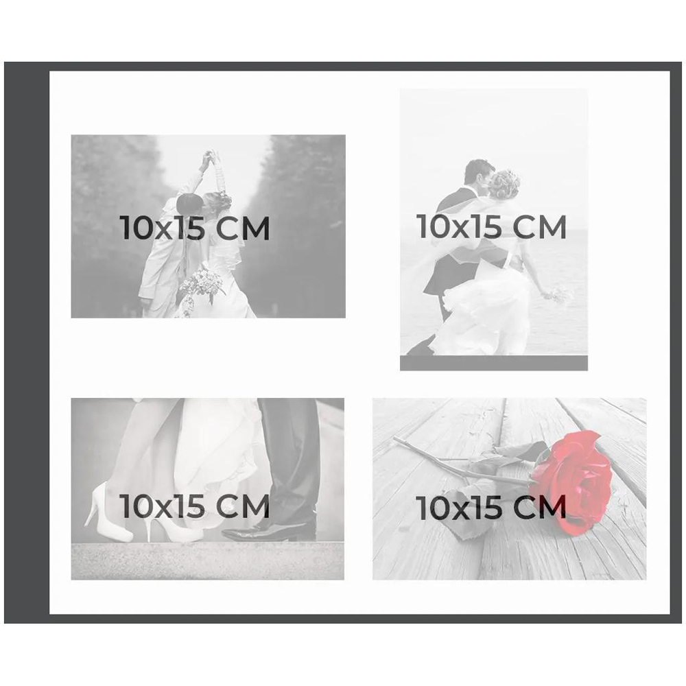 Exacompta Black Ceremony Screwbound Photo Album 40 Sheets 160 Photos Image 7