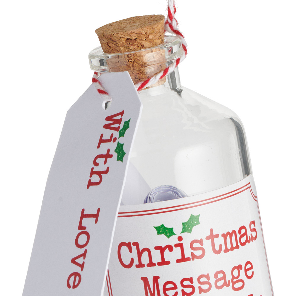 Wilko Winter Christmas Message Bottle 6pk Image 4