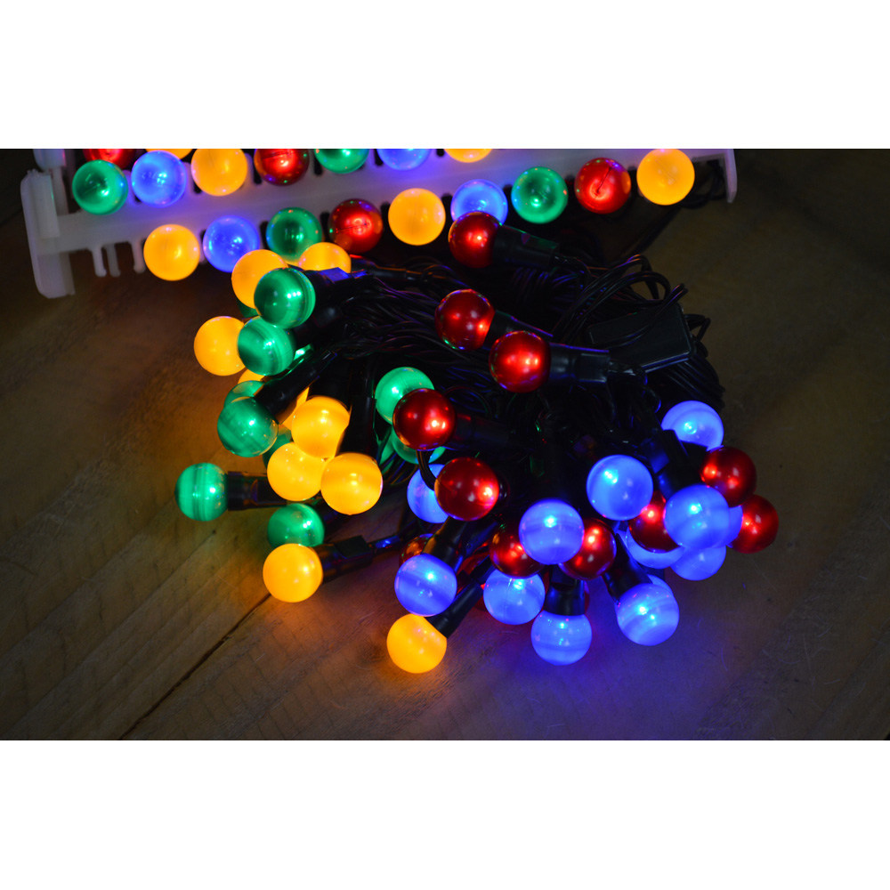 Premier 100 Multicolour LED Multi-Function Green String Light 10m Image 2