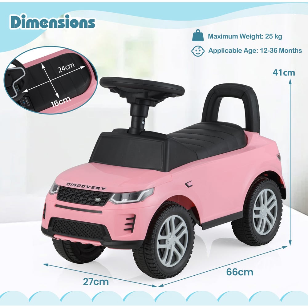 Costway Kids Pink Foot to Floor Sliding Ride On Push Car Image 8