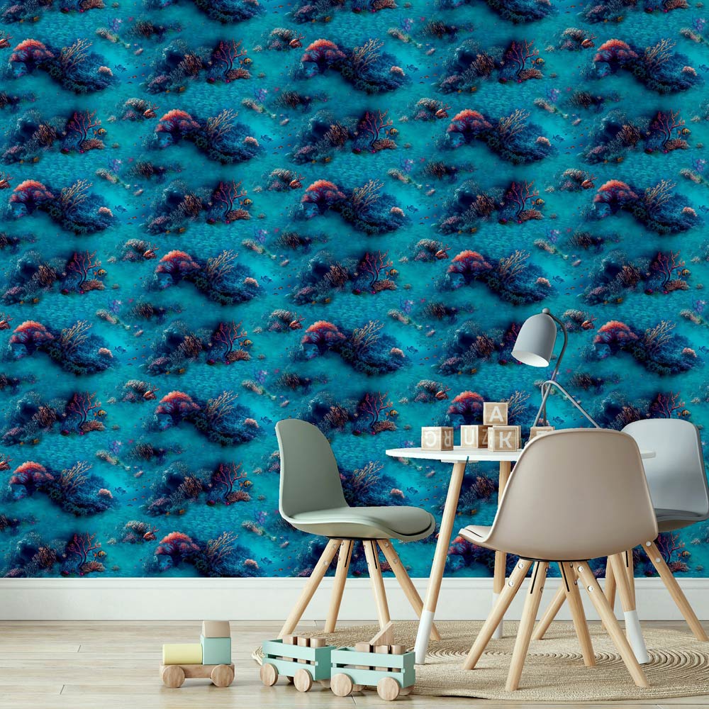 Arthouse Under The Sea Blue Wallpaper Image 2