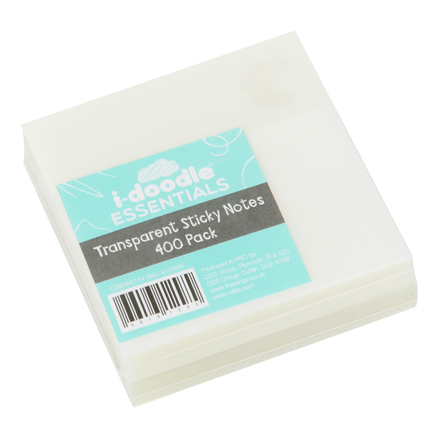 Pack of 20 Transparent Sticky Notes - Transparent Image 3