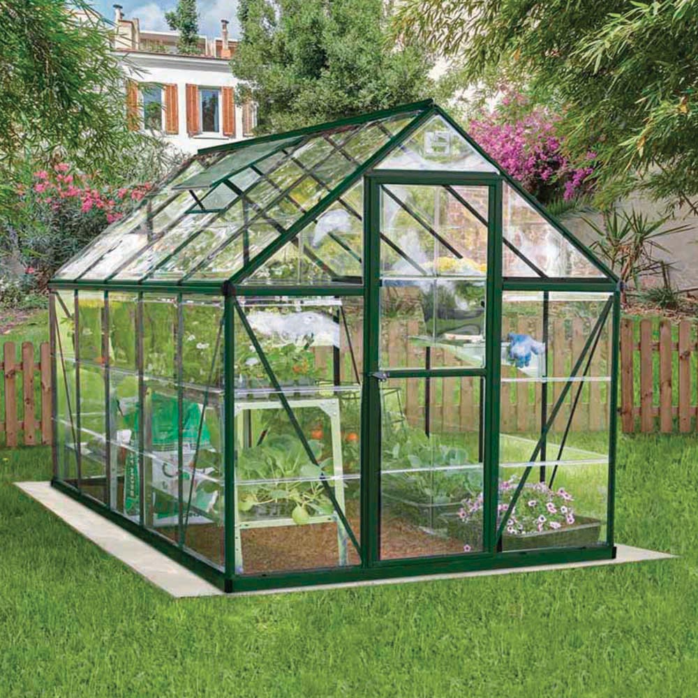 Palram Canopia Harmony Green Polycarbonate 6 x 10ft Greenhouse Image 2