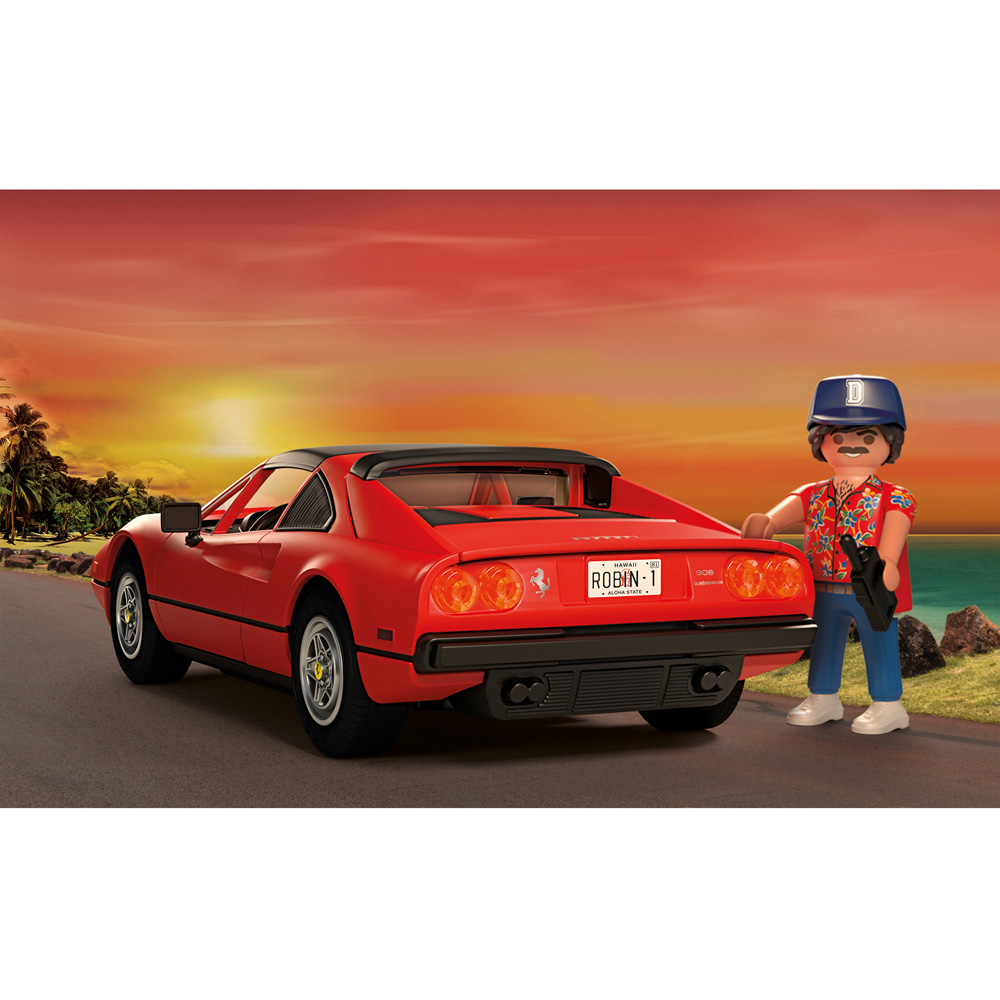 Playmobil Magnum P.I. Ferrari 308 GTS Quattrovalvole Playset 48 Piece Image 8