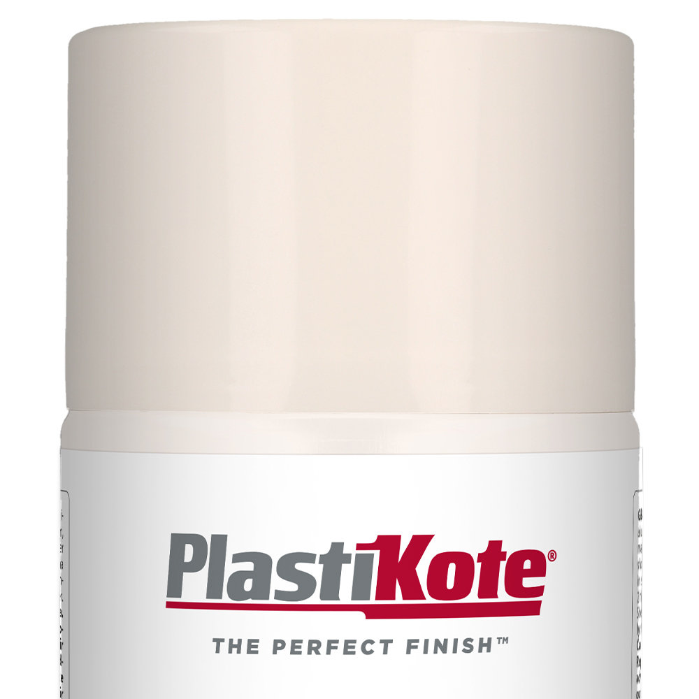 PlastiKote White Fast Dry Enamel Acrylic Satin Spray Paint Wilko