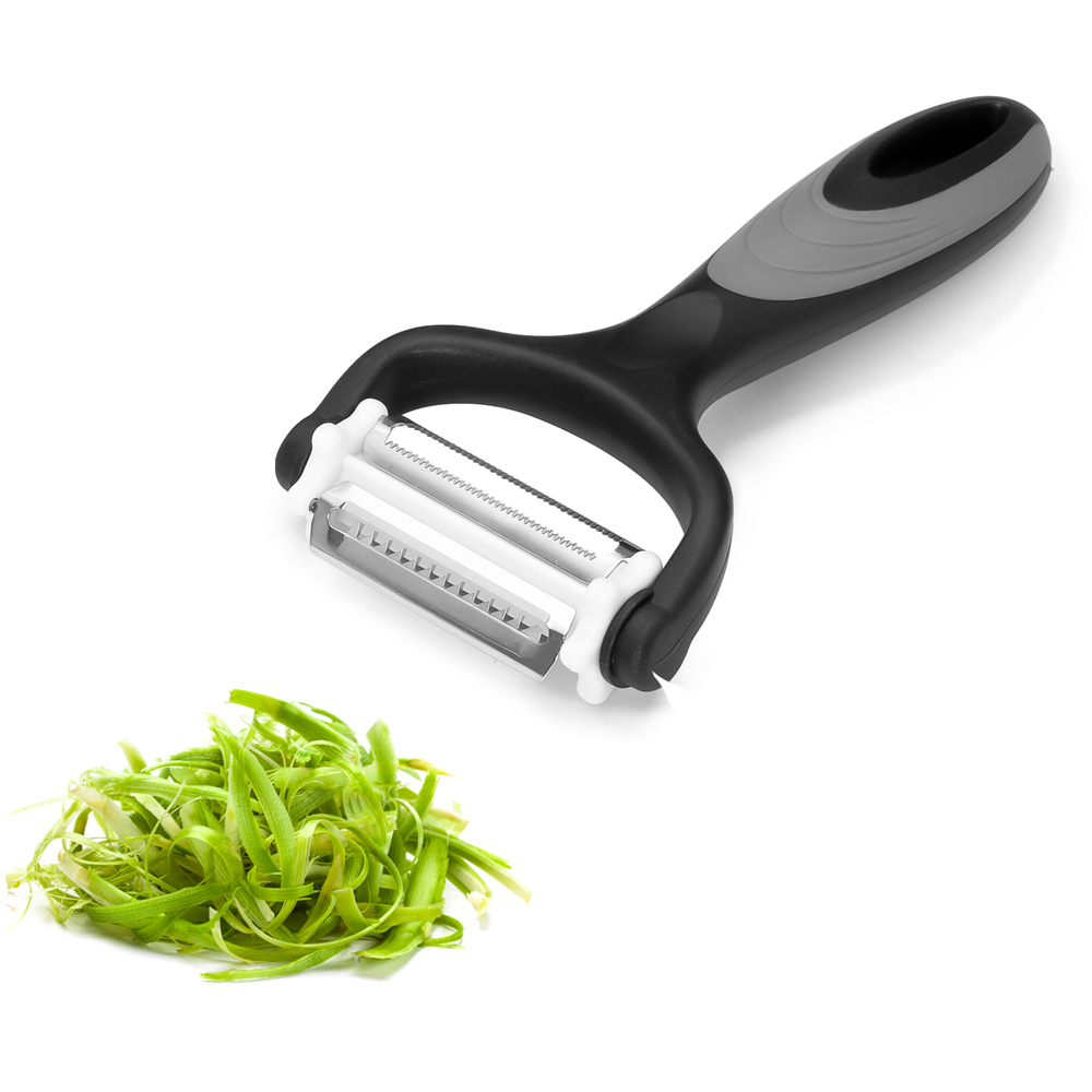 Innoteck Essentials 3-in-1 Black and Grey Stainless Steel Peeler Image 2