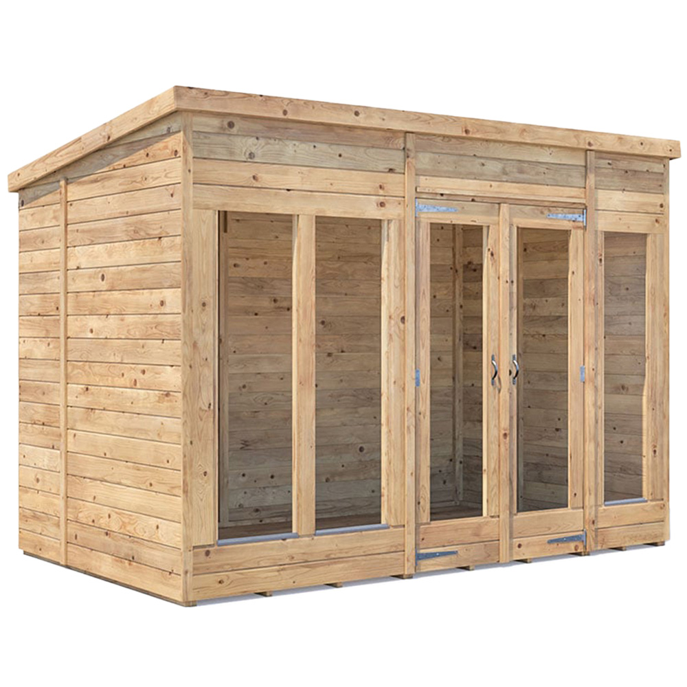 Dunster House RagePanda 10 x 6ft Modular Brown Superfelt Pent Summerhouse Image 1