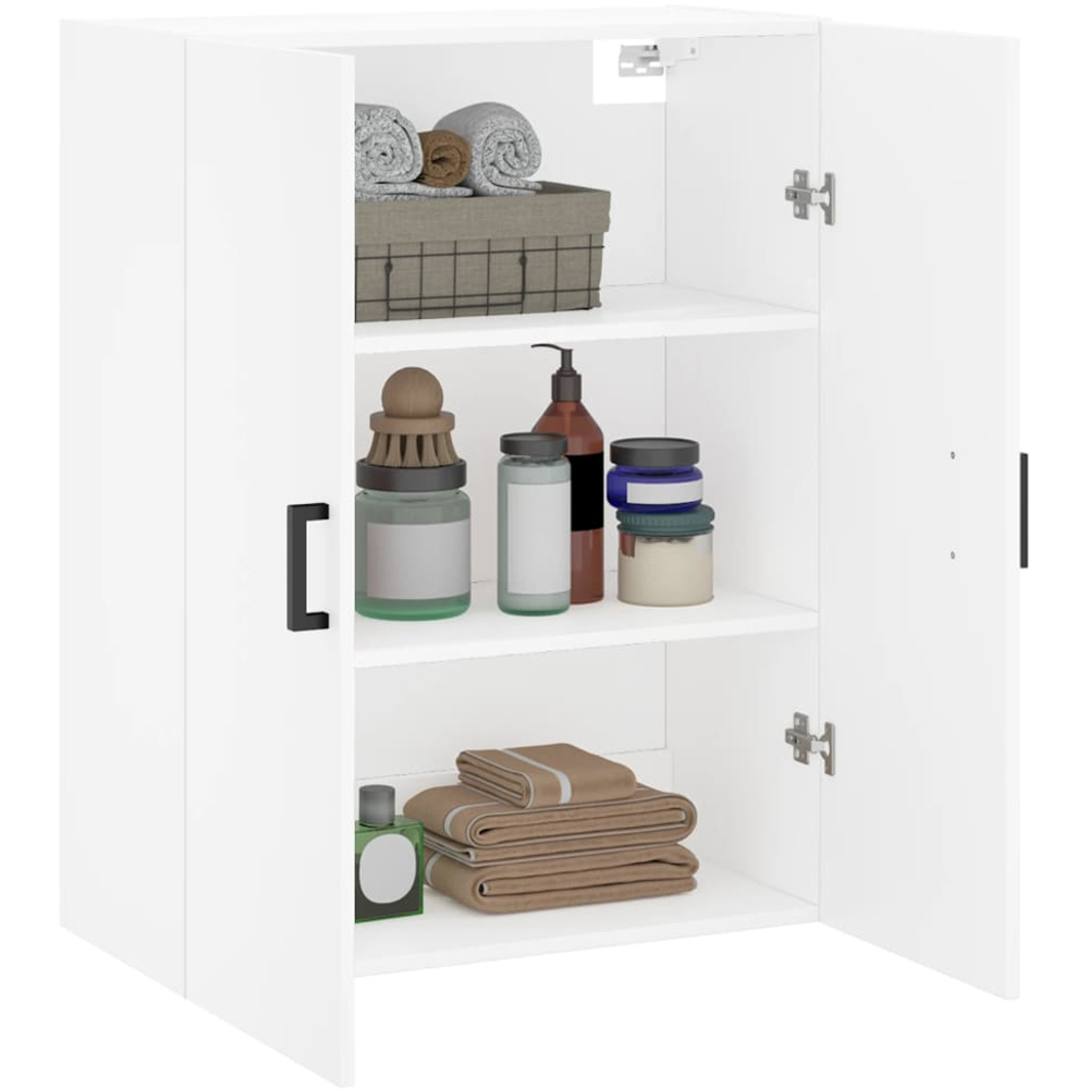 vidaXL 2 Door White Wall Mounted Cabinet Image 5