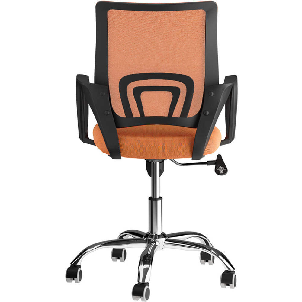 LPD Furniture Tate Orange Mesh Back Swivel Office Chair Image 4