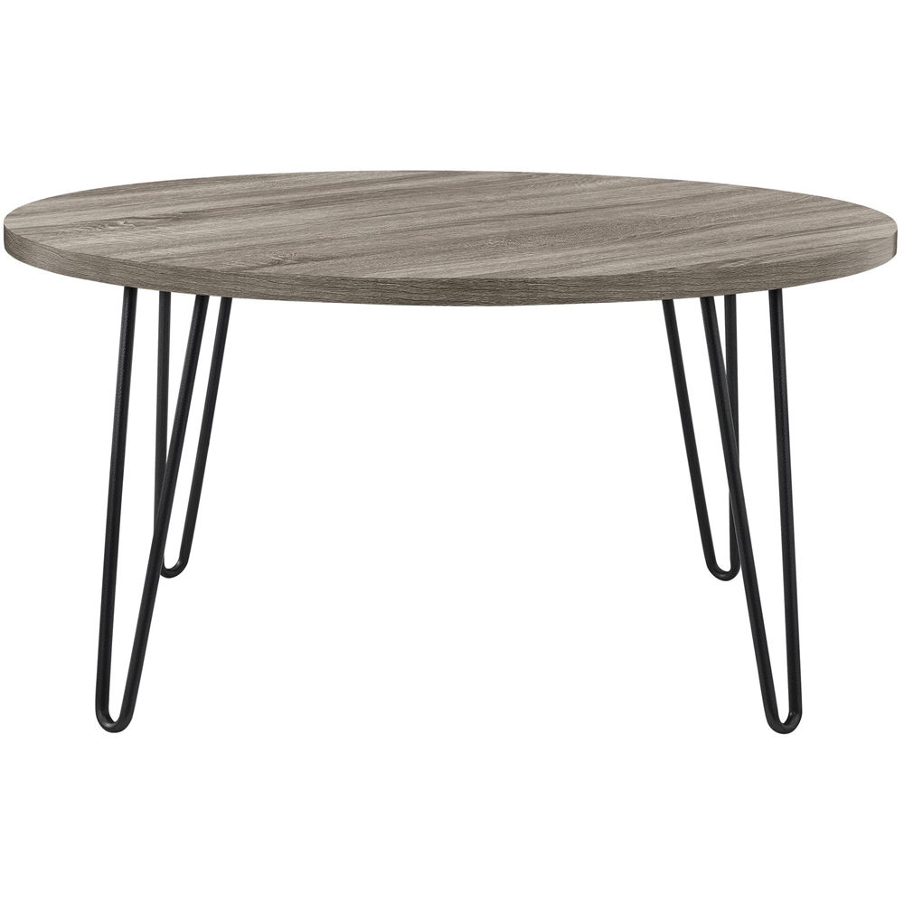 Dorel Owen Grey Oak Round Coffee Table Image 3